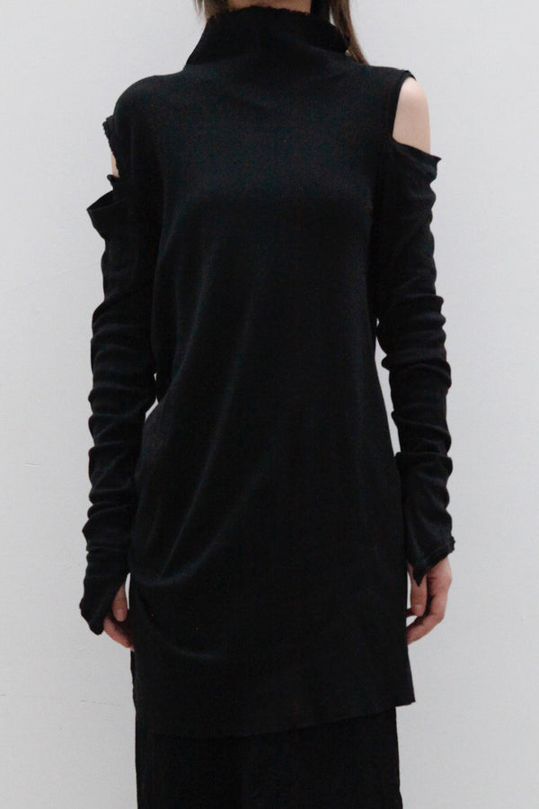marc le bihan t-shirt dress 2851 E23 black